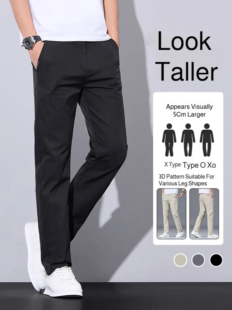 Ice Silk Slim Pants